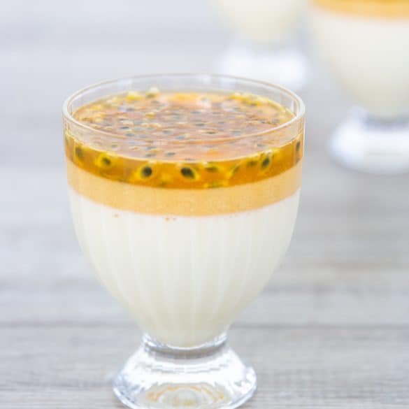 White Chocolate And Passionfruit Cachaca Panna Cotta Liquid Culture